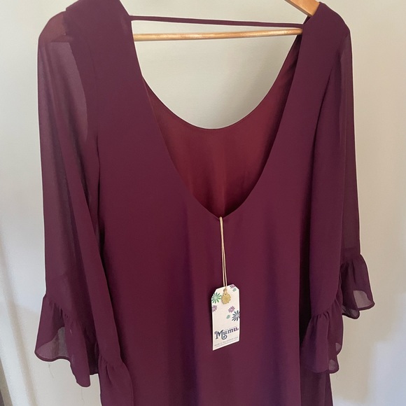 Show Me Your MuMu Plum Dress NWT - Picture 2 of 3